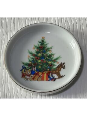 Papel Christmas Ceramic Plate Coaster | Tree with Presents